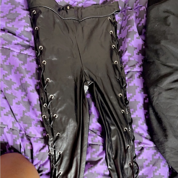 SIDE TIED UP PANTS - Picture 2 of 2